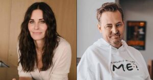 Courteney Cox Says 'Friends' Co-star Matthew Perry Visits Her A Lot