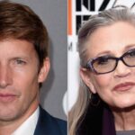 James Blunt and Carrie Fisher.
