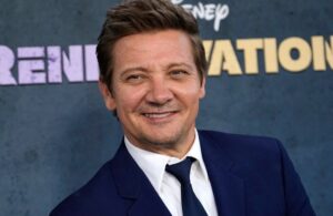Actor Jeremy Renner told "Tonight Show" host Jimmy Fallon that his left shin, part of his back and half his face are "metal" now.