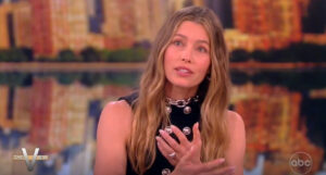 Jessica Biel revealed that having Justin on the road and trying to find time for him to spend with her and their kids is a work in progress