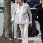 Julie Andrews was spotted walking around The Hamptons, New York while using a cane for a day of shopping