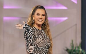 Khloé Kardashian is pictured during a stop by "The Kelly Clarkson Show" on Oct. 19, 2022.