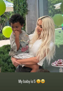 Kim Kardashian scolded Saint in a video at Psalm's birthday party