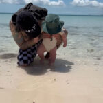 Kourtney Kardashian and Travis Barker's son Rocky Thirteen Barker has made a rare appearance in his father's latest Instagram post