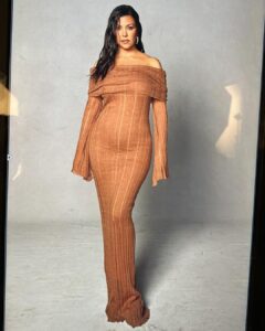 Kourtney Kardashian opened up about her postpartum body