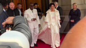Kris Jenner Arrives to the Met Gala Looking Like a Bride, Kim K Stuns