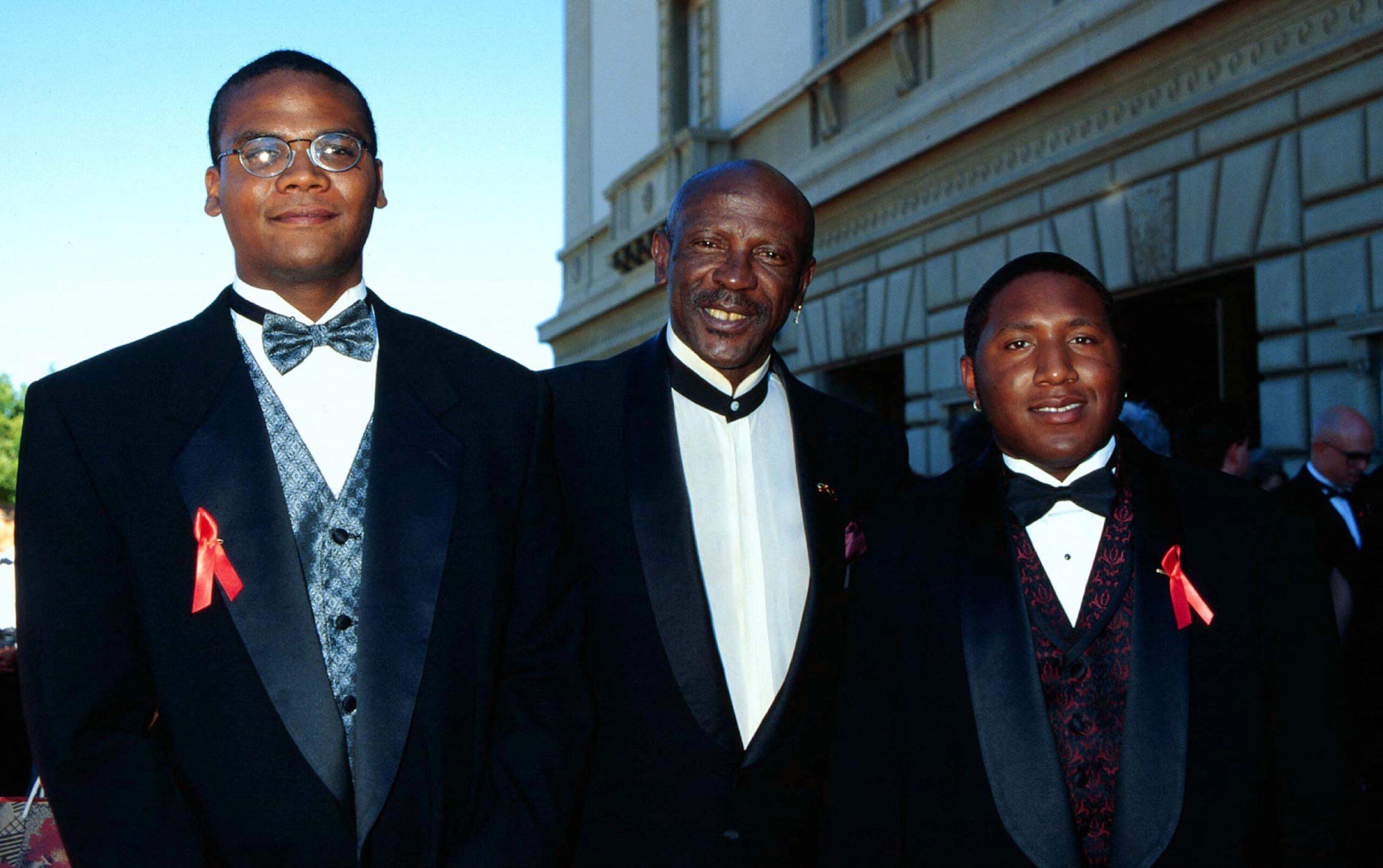 Louis Gossett Jr., Satie Gossett and Sharron Gossett.