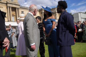 Maya Jama met the King and Queen Camilla at Buckingham Palace