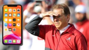 Nick Saban First iPhone photo