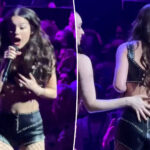 Olivia Rodrigo suffers wardrobe malfunction during sold-out London concert as dancers try to help her