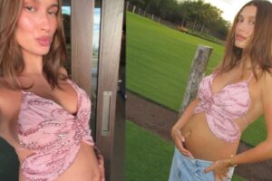 pregnant-hailey-bieber-flaunts-growing-baby-bump-in-tiny-bedazzled-crop-top