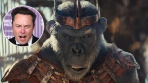 proximus caesar kingdom of the planet of the apes elon musk