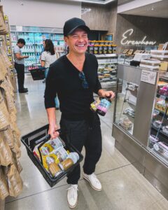Ryan Seacrest smiled during his trip to the Erewhon supermarket