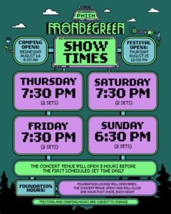 Set Times, Camping Options, Shuttle Services and More