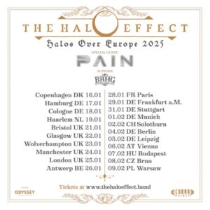 THE HALO EFFECT Announces 2025 European Tour With PAIN