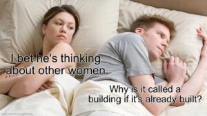 funniest new thinking about other women meme