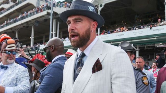 travis kelce at the kentucky derby