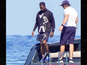 Travis Scott Blows Off Cannes Brawl, Has Boat Adventure with Stormi & Aire