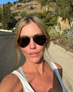 Two and a Half Men Star Tricia Helfer in Workout Gear is in "My Happy Place"