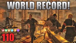 [WORLD RECORD] Black Ops VERRUCKT Zombies Round 110 Coop Gameplay