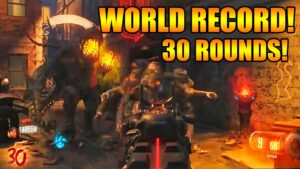 [WORLD RECORD] Round 30 BO3 "Shadows of Evil" Zombies First Room  Solo!