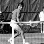 Ilie Nastase plays at the US Open in 1972, when the tournament was held in Forest Hills, Queens.