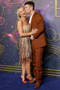 Barry Keoghan and Alyson Sandro pictured at The Eternals premiere in October 2021