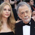 Romy Mars and her grandfather, US director Francis Ford Coppola, at the 2024 Cannes Film Festival on May 16, 2024