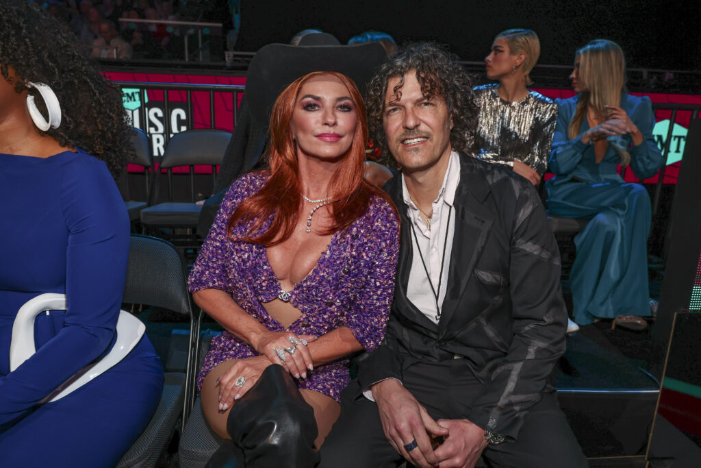 Shania Twain and Frédéric Thiébaud pictured together at the 2023 CMT Music Awards