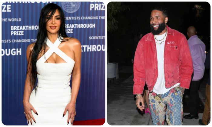 Kim Kardashian and Odell Beckham Jr.