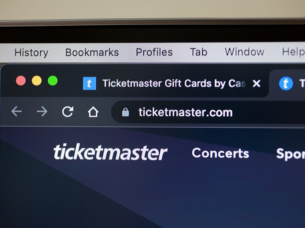 In this photo illustration, a Ticketmaster website is shown on a computer screen on Nov. 18, 2022 in Miami.