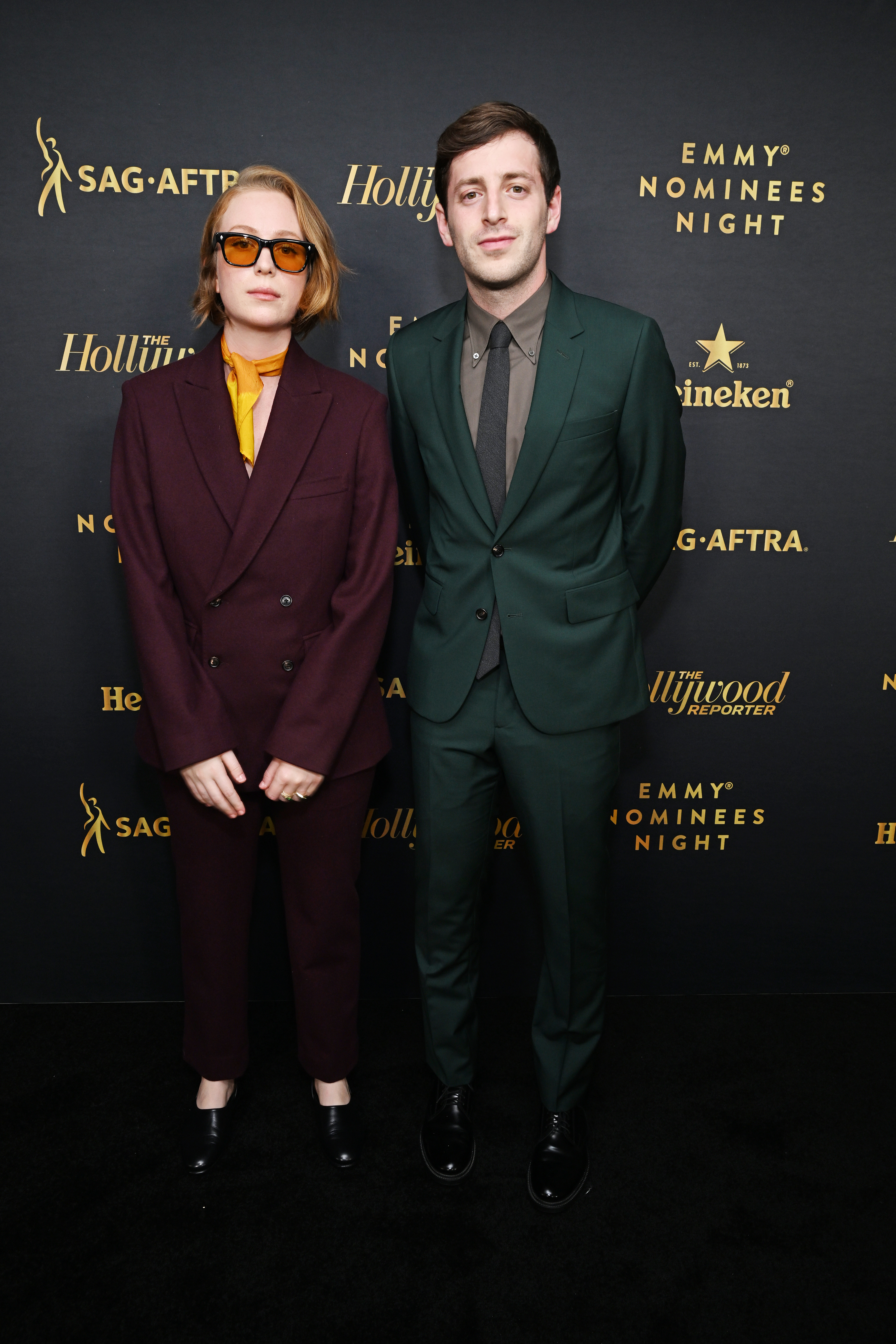 Hannah Einbinder and Alex Edelman attend The Hollywood Reporter, SAG-AFTRA, and Heineken Celebrate Emmy Award Contenders event on September 10, 2022, in West Hollywood, California