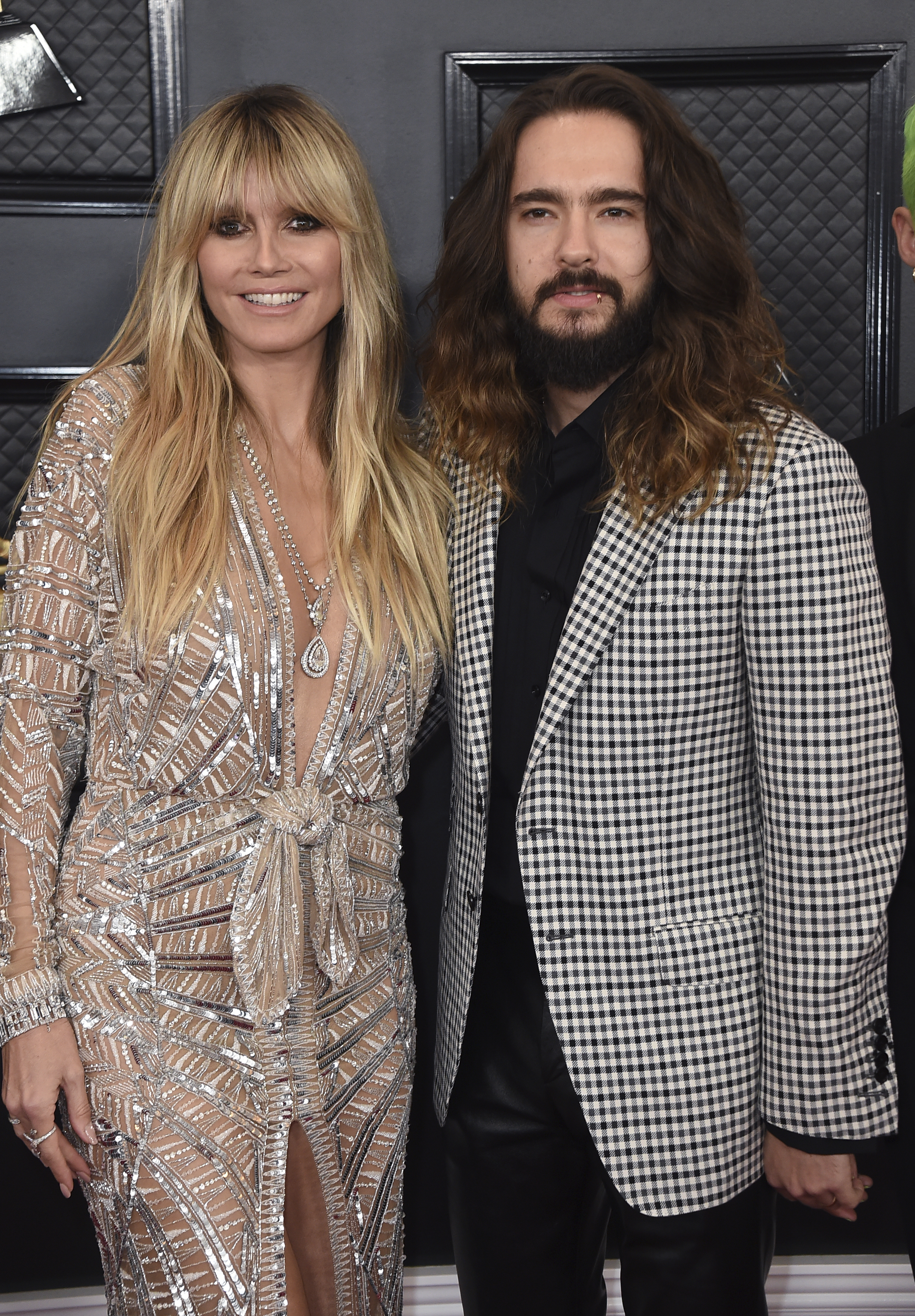  Heidi Klum and Tom Kaulitz arrive at the Grammy Awards at the Staples Center earlier this year