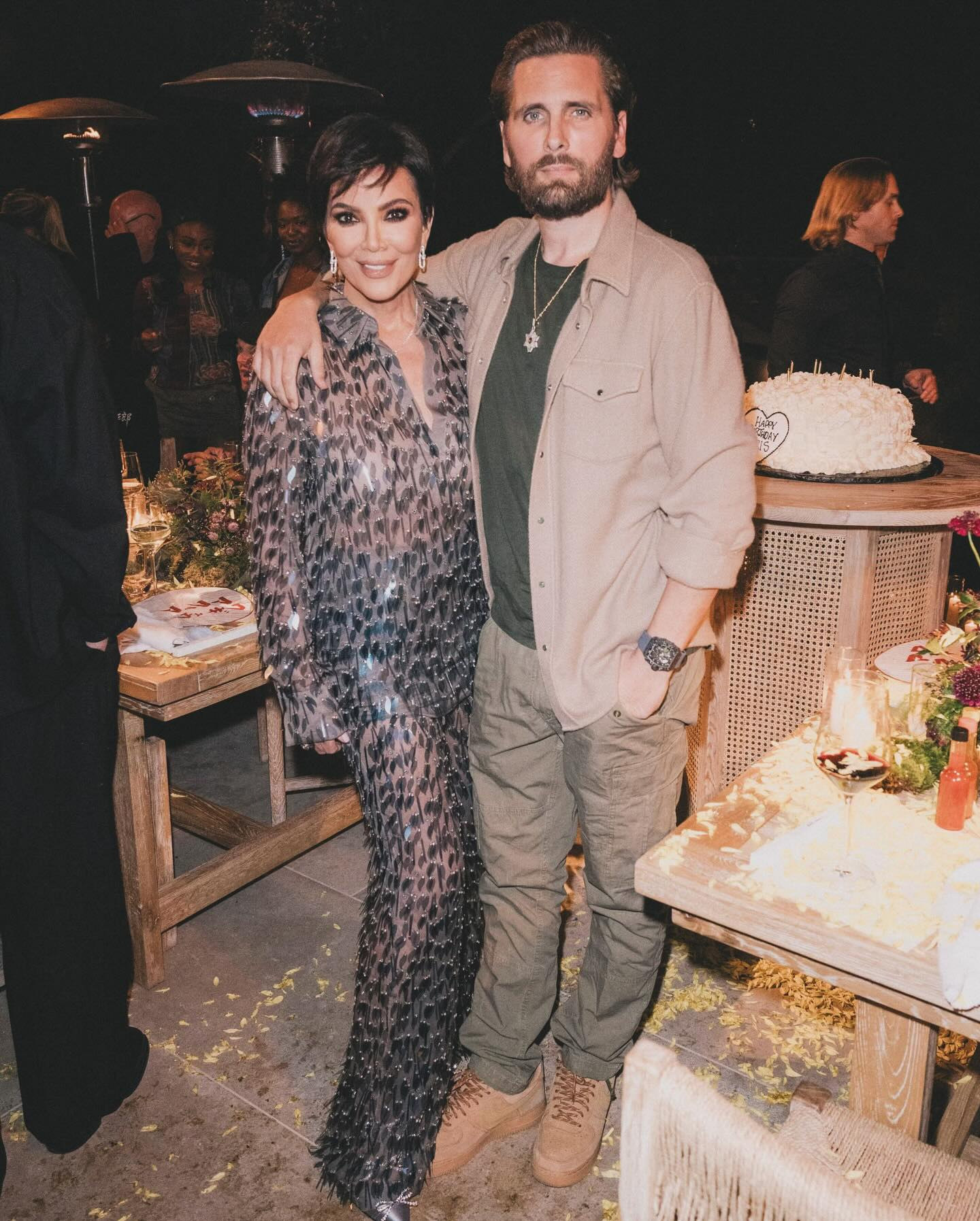 The momager made it clear she and Scott Disick have lost a noticeable amount of weight after showing off their figures in a recent birthday post