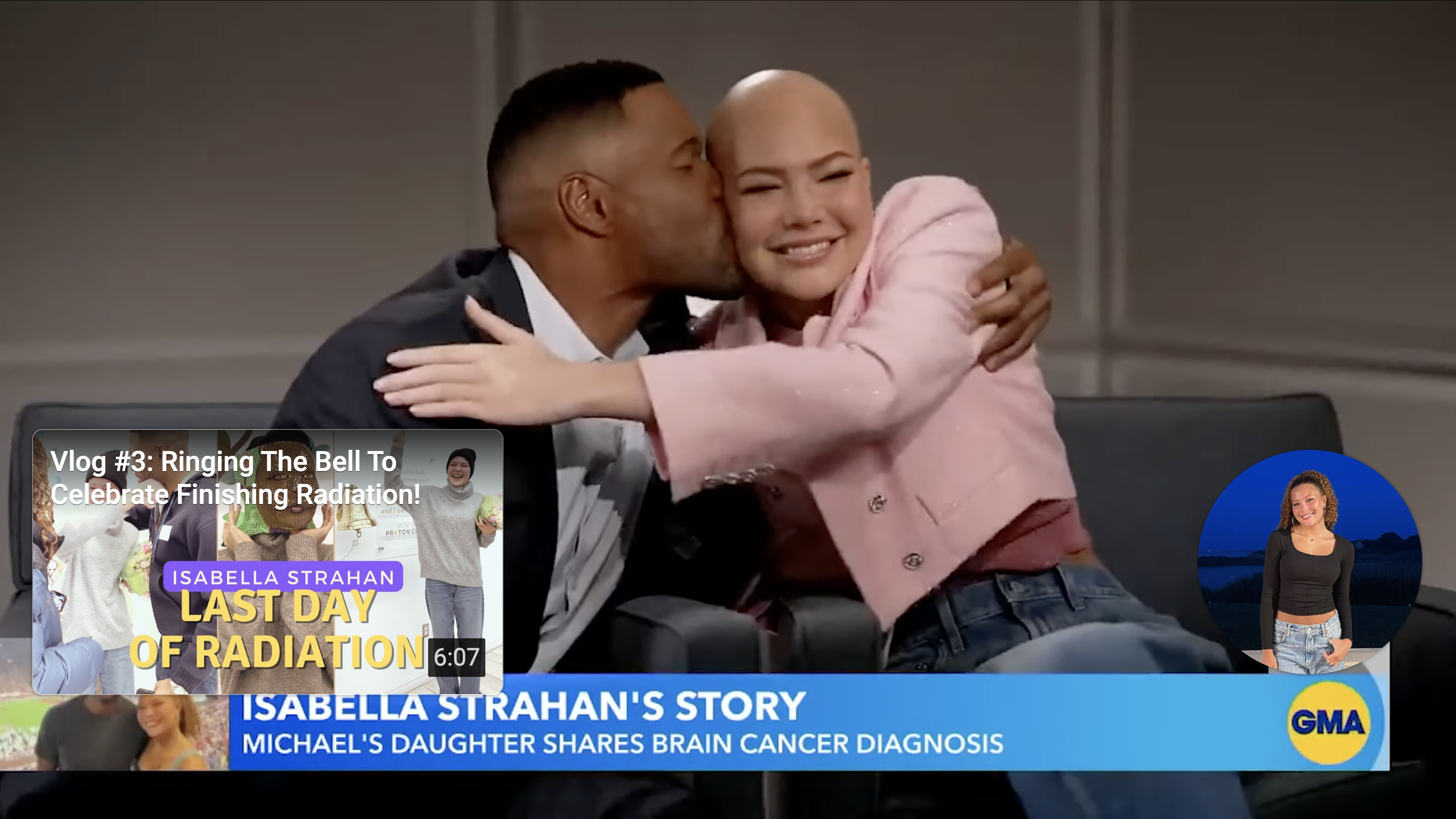 The 19-year-old has been publicly supported by her family, including her dad after she revealed her diagnosis on Good Morning America