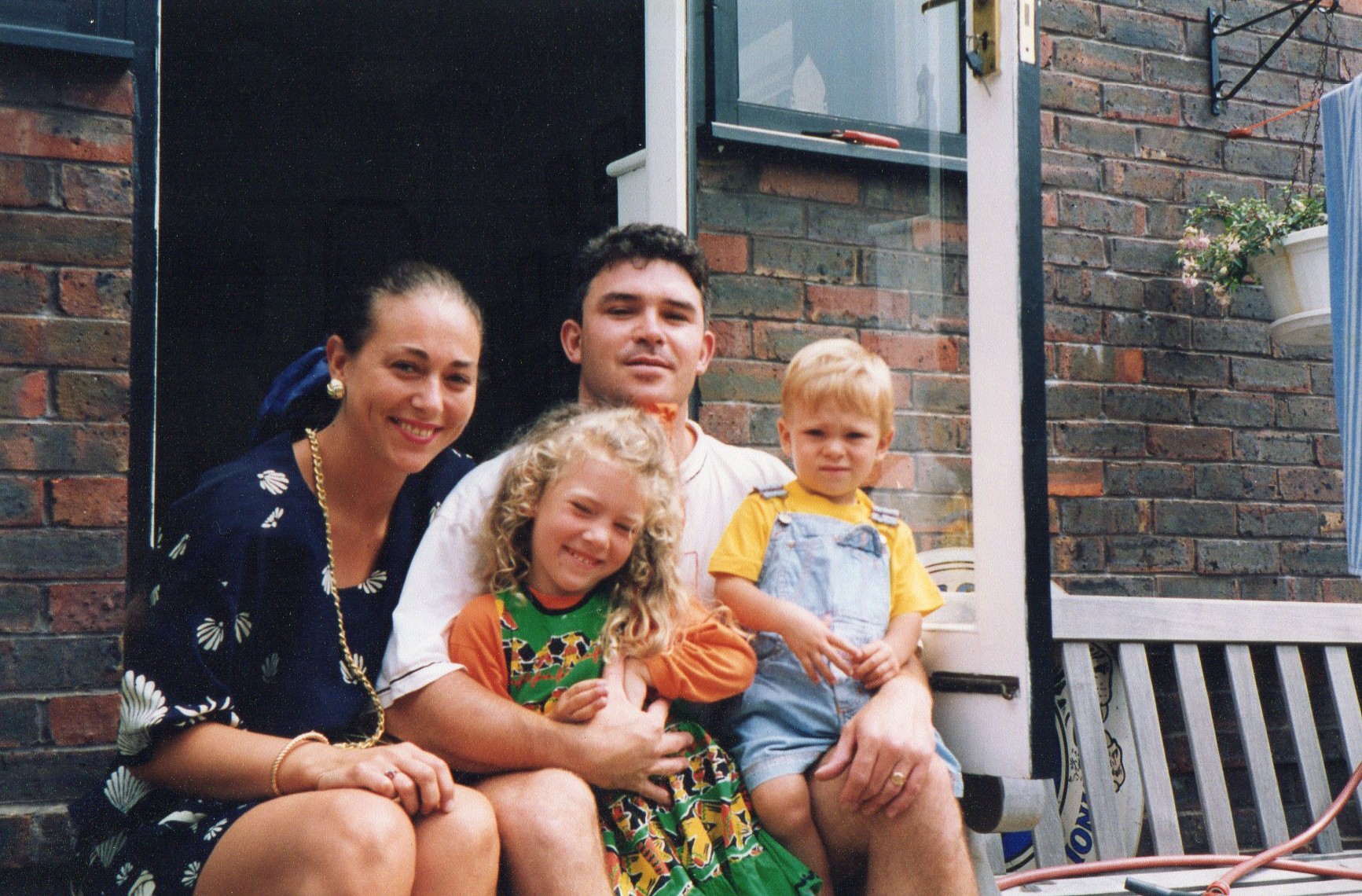 Joe with mum Tina, dad Donald and sister Frankie