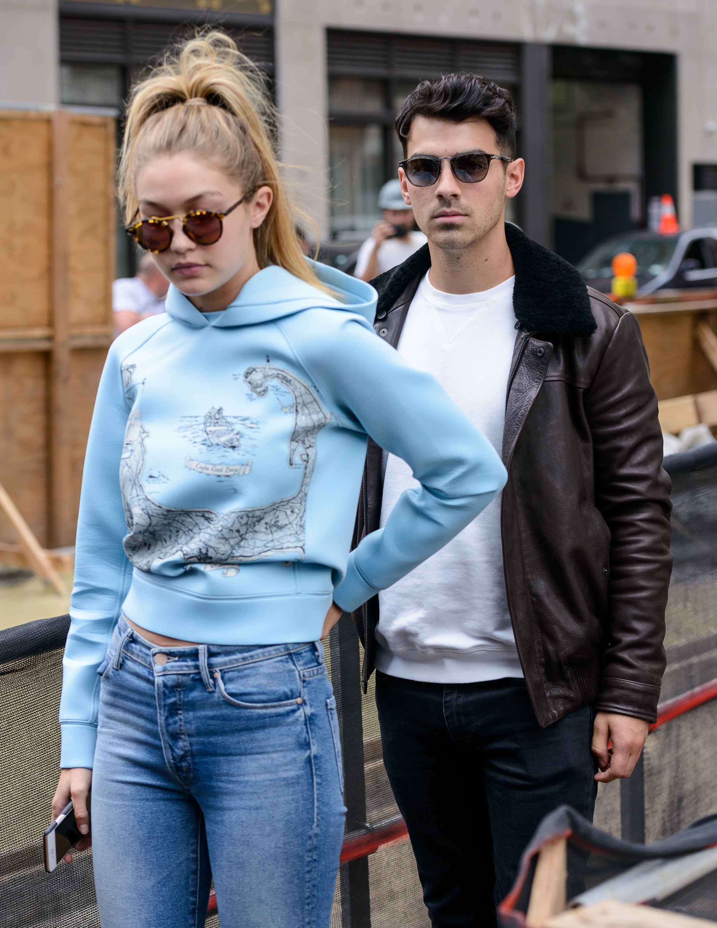 Joe Jonas and Gigi Hadid pictured together in October 2015