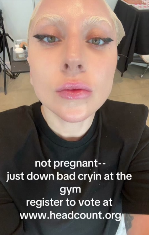 Hours earlier, Gaga shared a similar post on TikTok