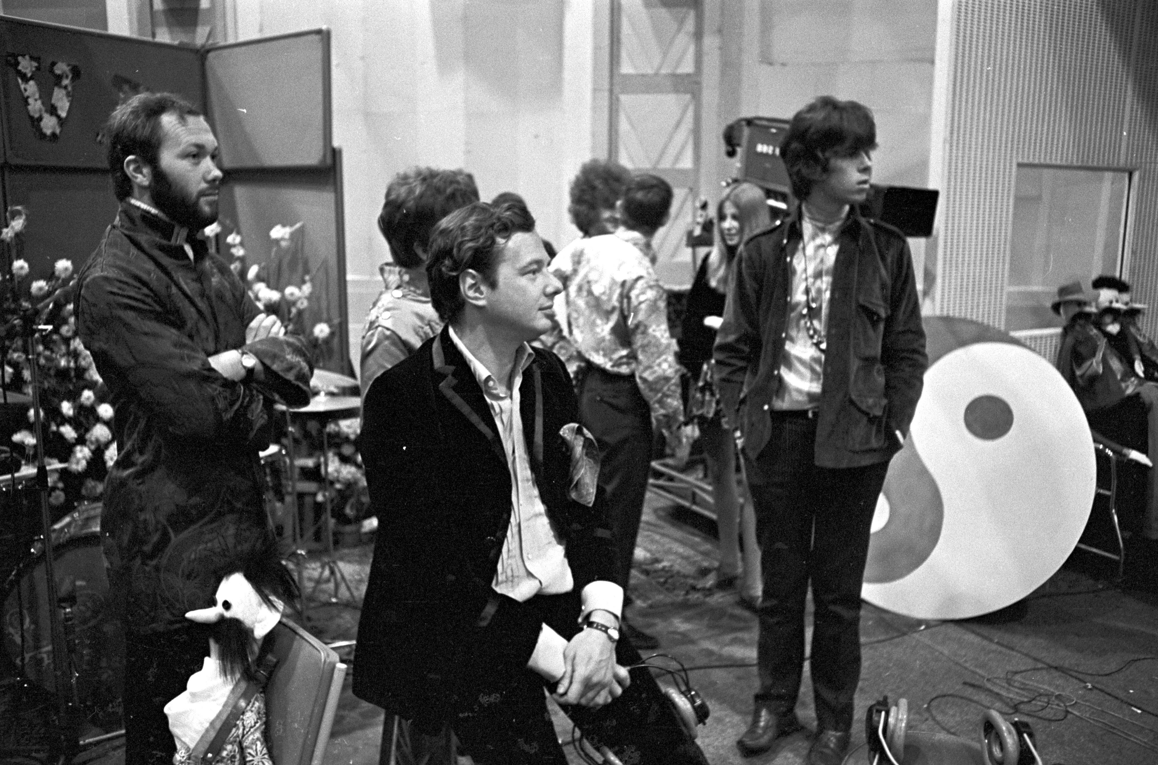 Bramwell pictured with Brian Epstein at Abbey Road Studios