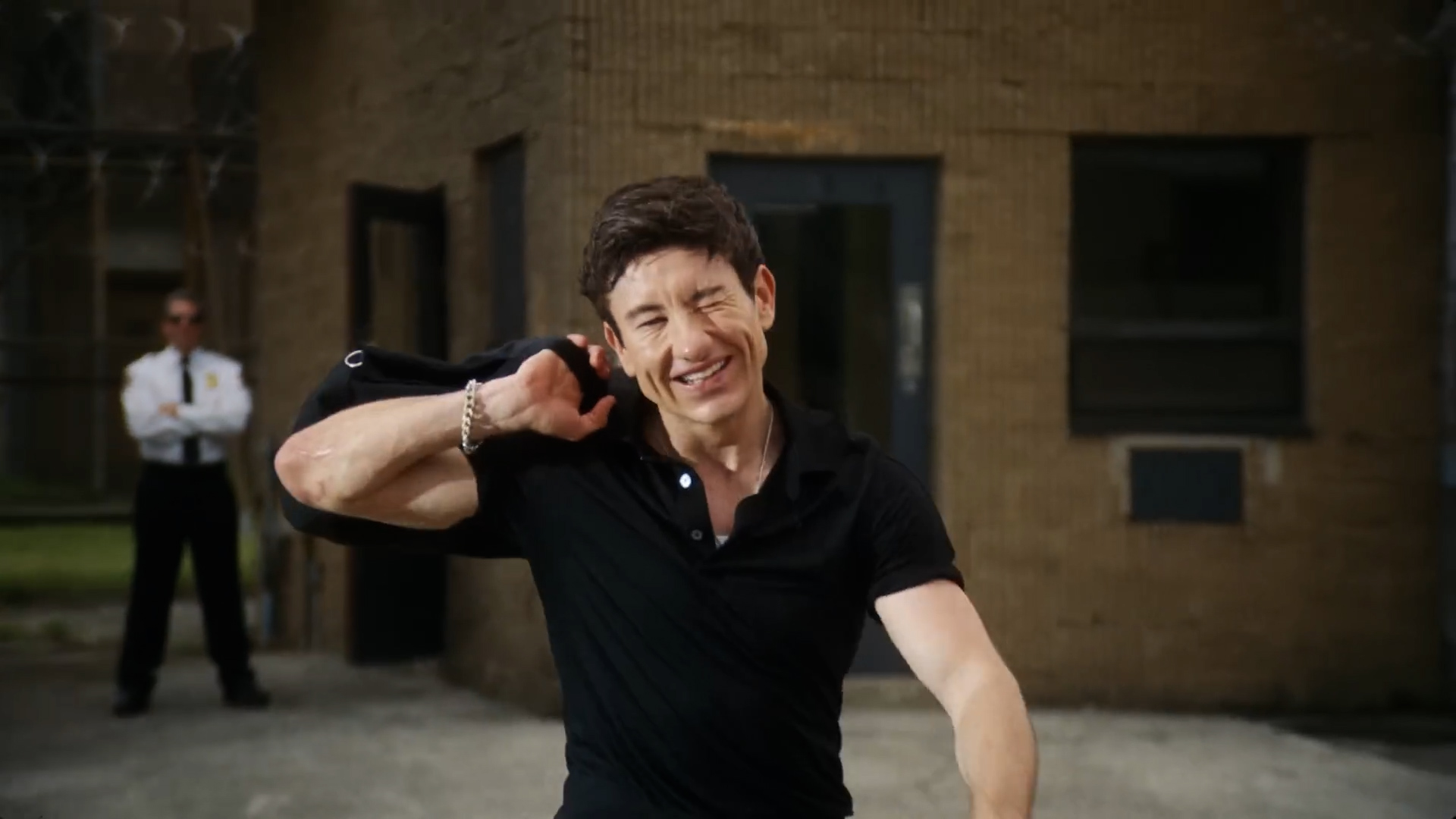 Her boyfriend Barry Keoghan made a surprise cameo in the film-like video