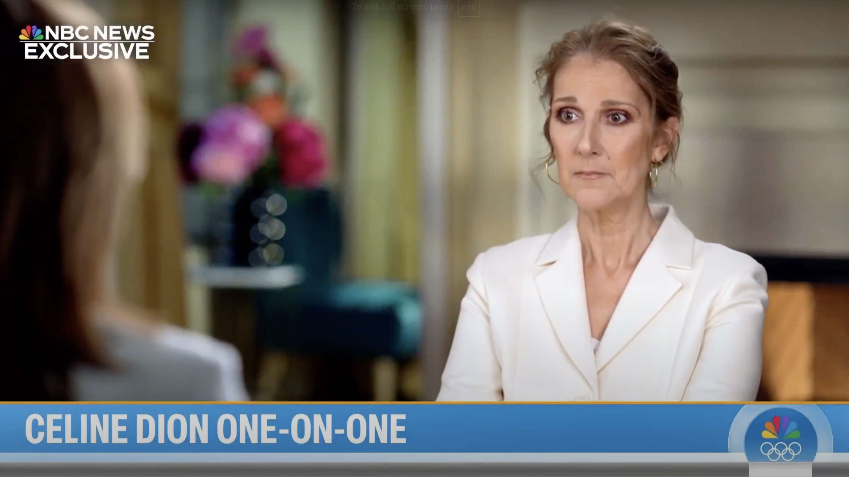 Celine explained to Hoda that her throat feels like 'someone pushing your larynx'