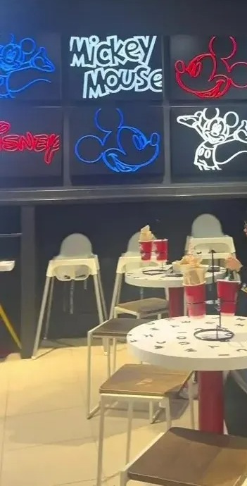 The five-storey store even has its own Disney café