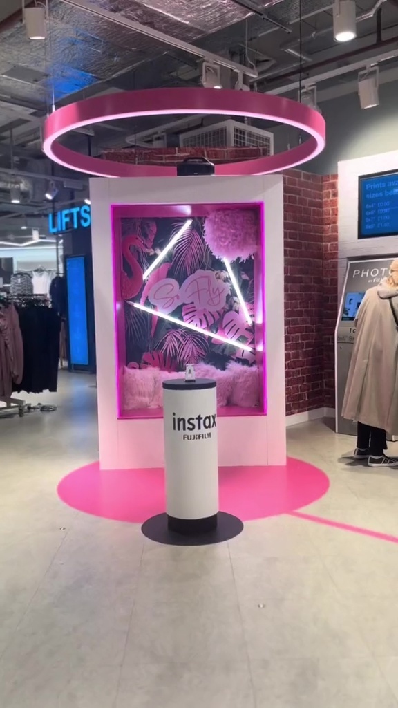 Jess says there's even an Instax selfie station where you can print out photos