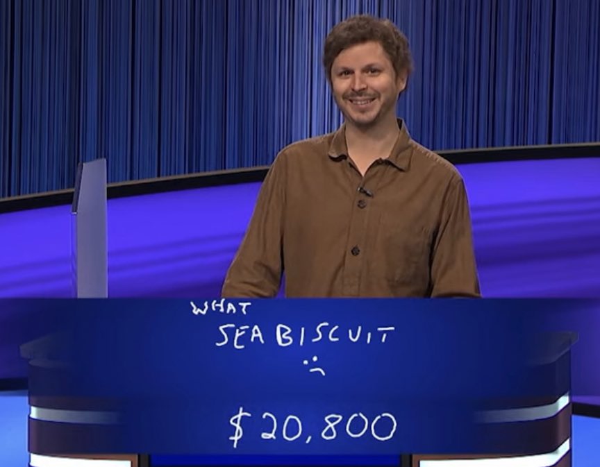 Michael previously amused fans when he lost while competing on Celebrity Jeopardy!