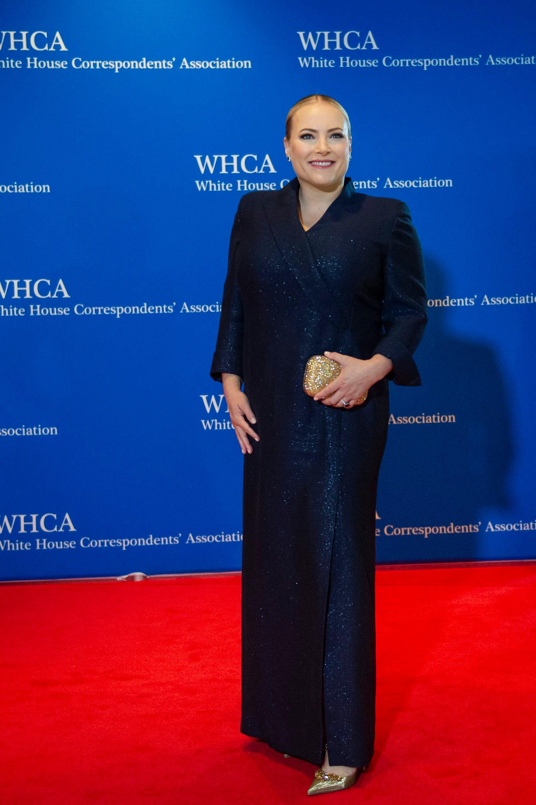 Meghan McCain at the 2022 White House Correspondents Dinner red carpet