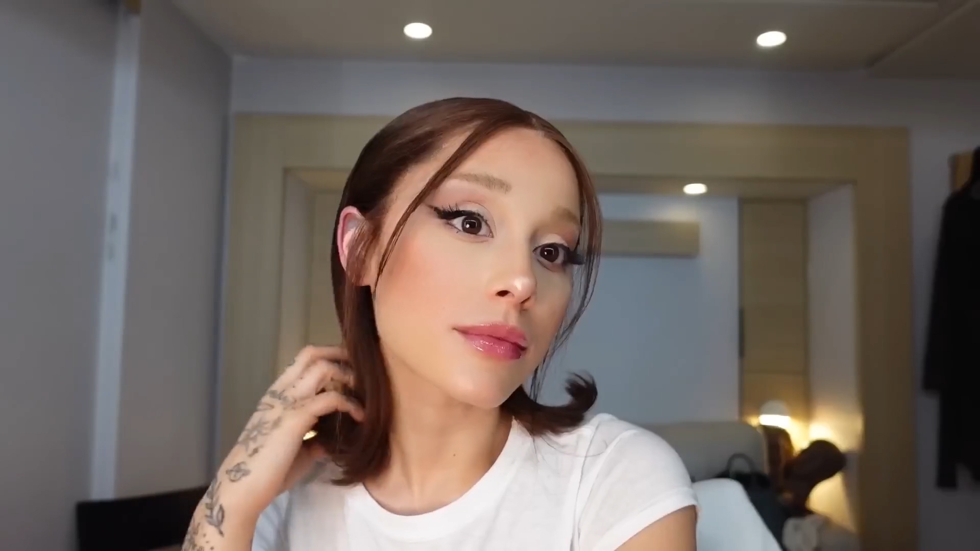 The star shared an 'insane' part of her makeup routine