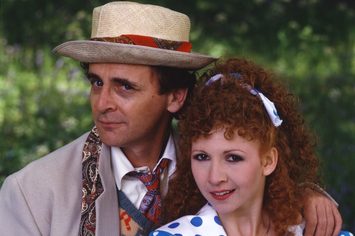 Sylvester McCoy and Bonnie Langford in Doctor Who.