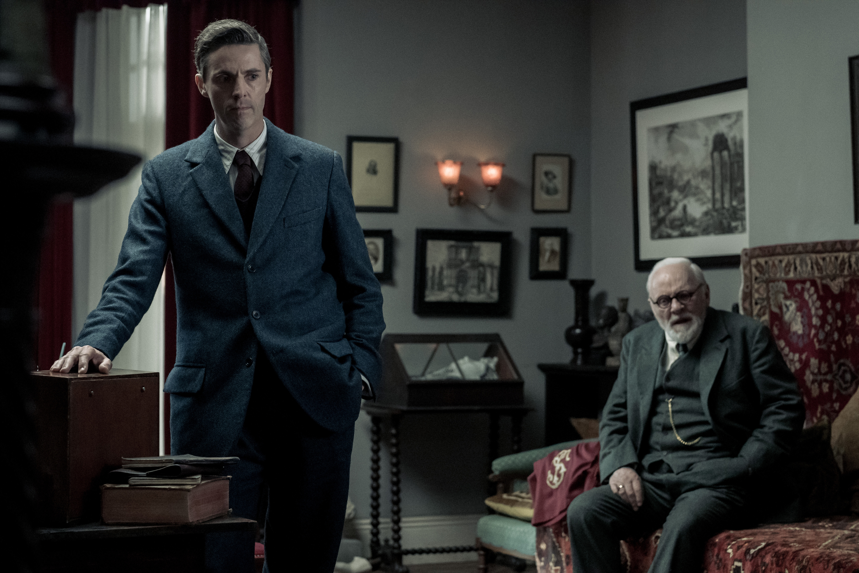 Matthew Goode and Anthony Hopkins star as C.S. Lewis and Sigmund Freud