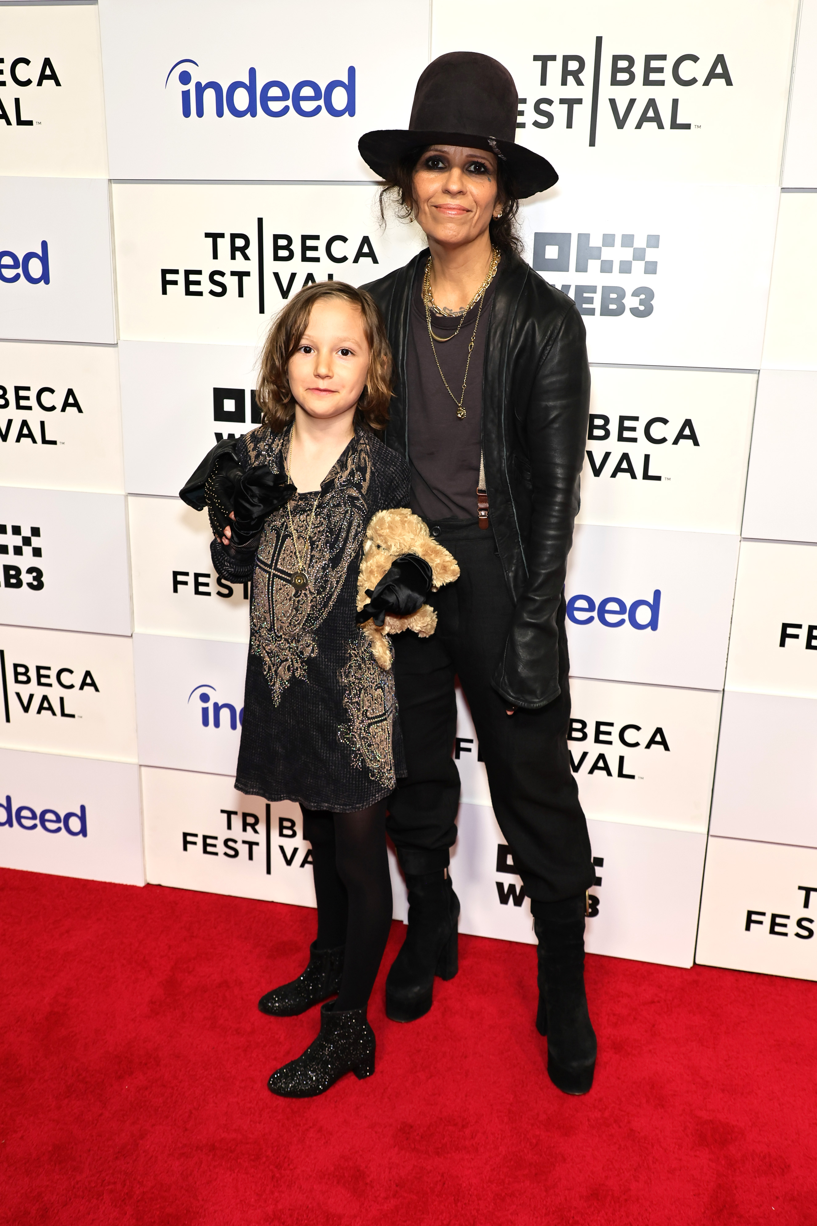 Perry with her daughter Rhodes at the Tribeca Festival