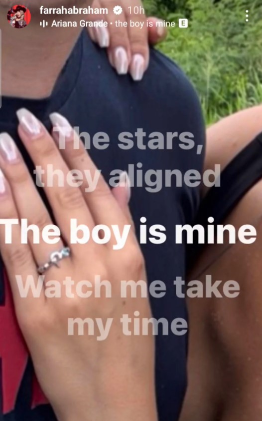 The MTV star shared new photos alongside her mystery boyfriend while showing off the new jewelry on her hand